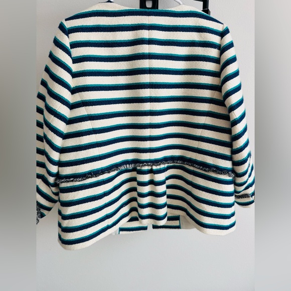 Talbots Striped Blue and White Jacket - Picture 11 of 11